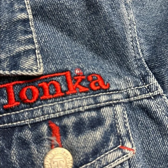 Vintage Tonka Truck Denim Jacket Size 2 - Picture 6 of 7